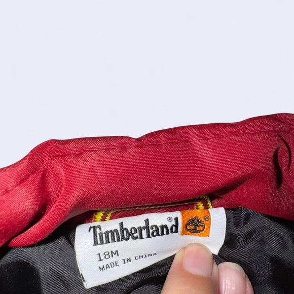 Timberland Red Puffer Vest for Kids - Picture 3 of 5
